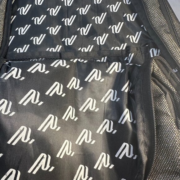 Varsity Gold Black Sparkle Glitter & Mesh Backpack main image 2